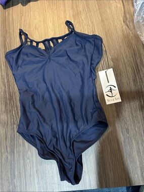 Wear Moi Women's Navy Strappy Dance leotard xs